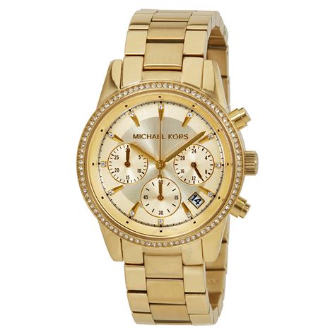 michael kors ladies watches gold
